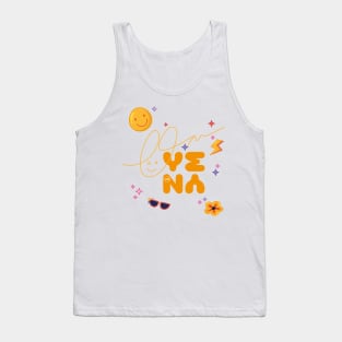 Design with the signature of the singer yena Tank Top